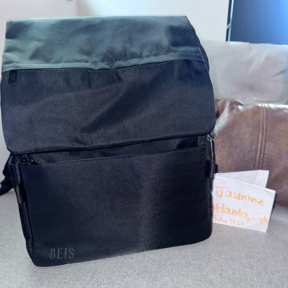 Beis Ultimate Diaper Bag Backpack- Black NEW version